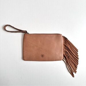 Ariat Camel Beige Fringe Wrislet Genuine Leather 5X8